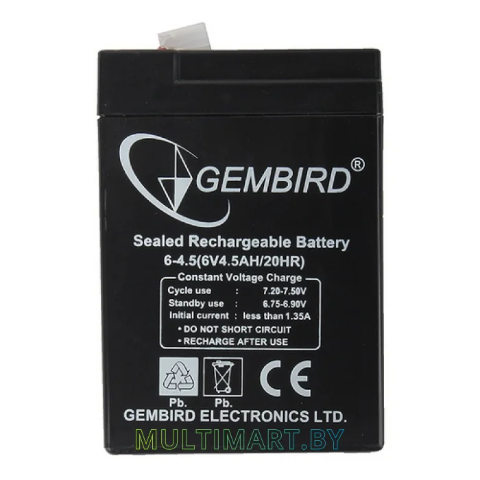 Аккумулятор для ИБП Gembird BAT-6V4.5AH